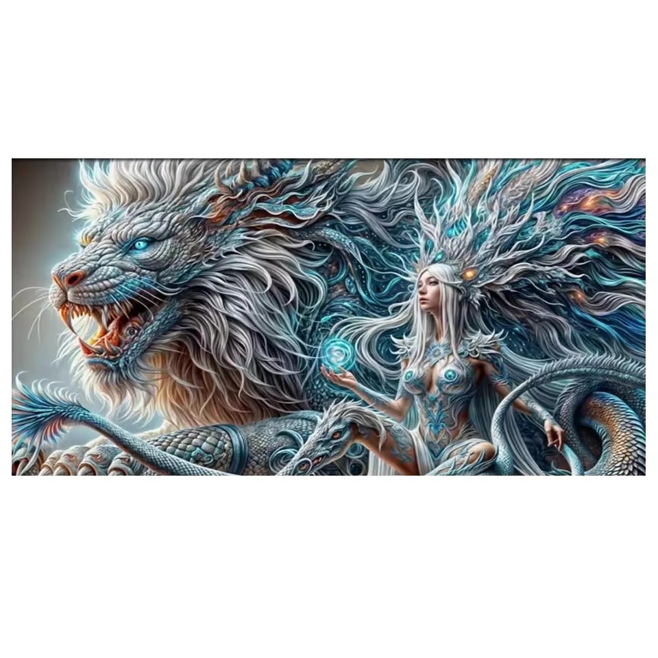 Gothic Dragon Queen 5D Diy Dia - Queen Art Craft recension och pris