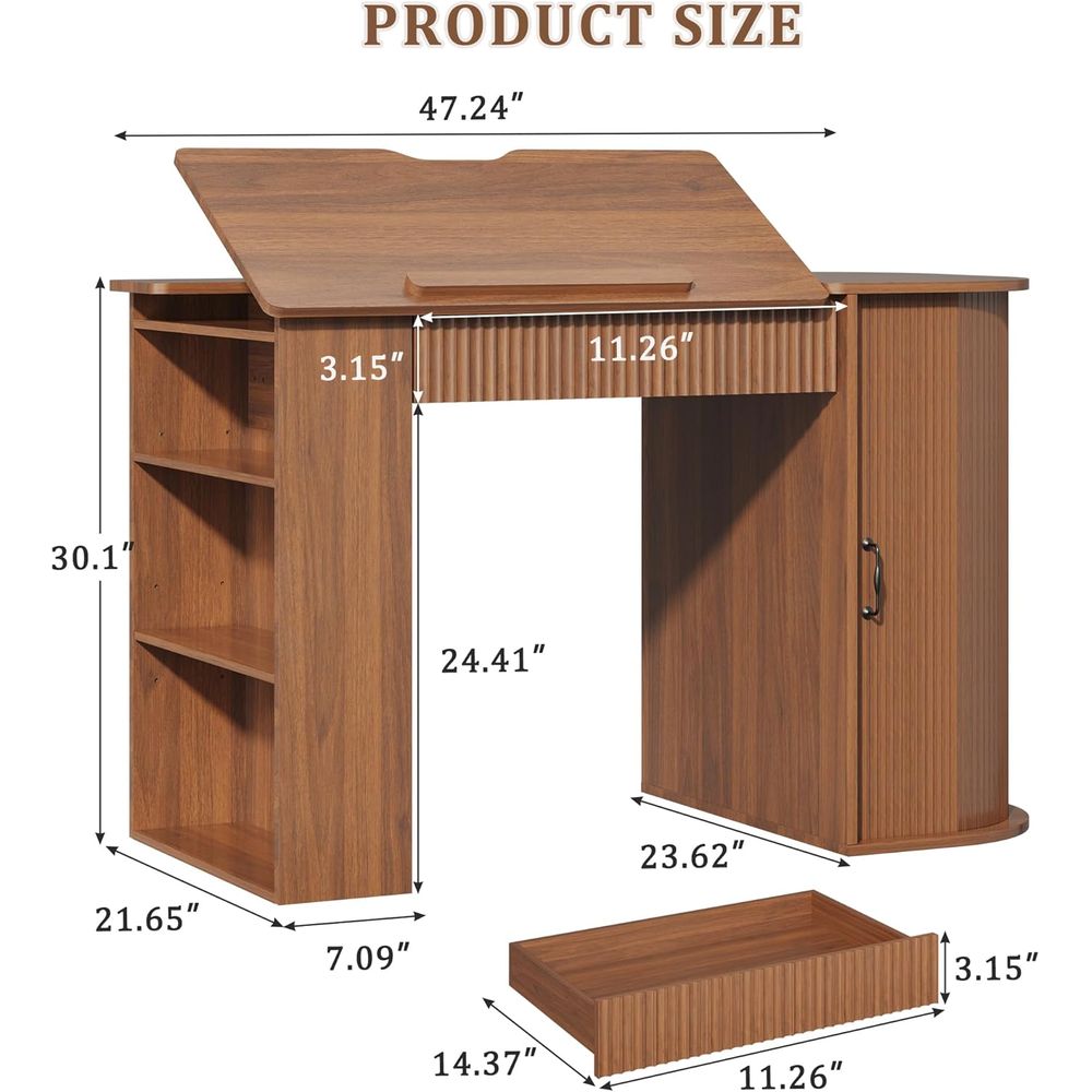 Storage Cabinet Desk with Shel - Art & Craft Paper Origami recension och pris