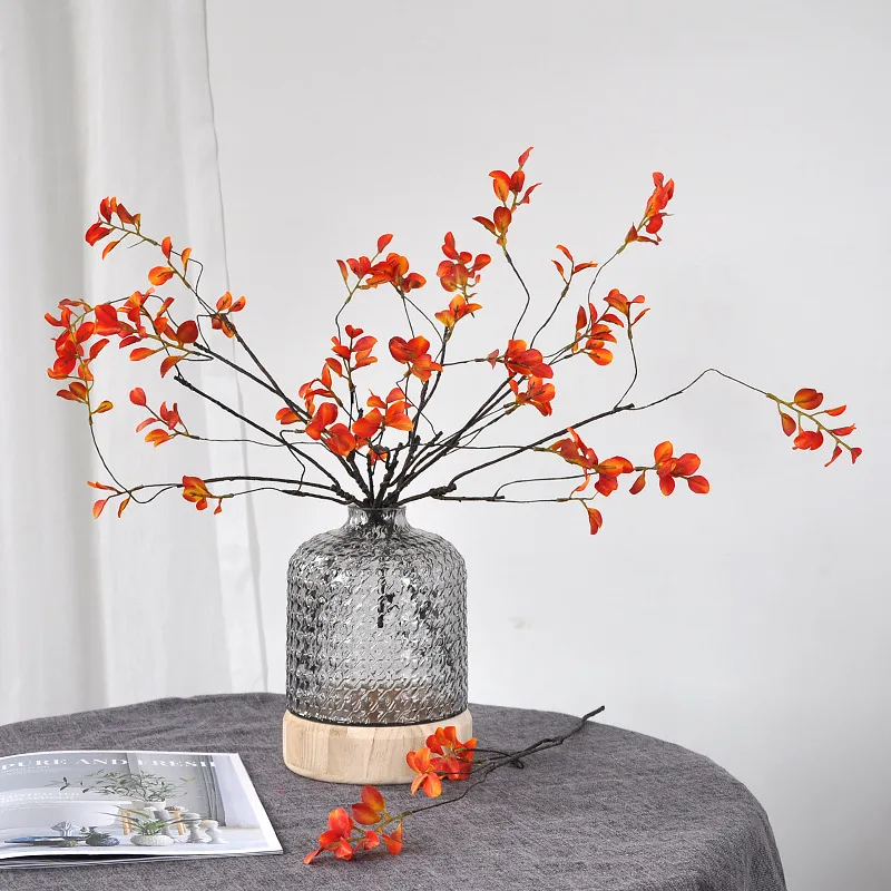 57cm Red Leaf Artificial Flowe - Art Craft Vase recension och pris
