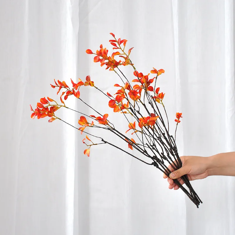 57cm Red Leaf Artificial Flowe - Art Craft Vase recension och pris
