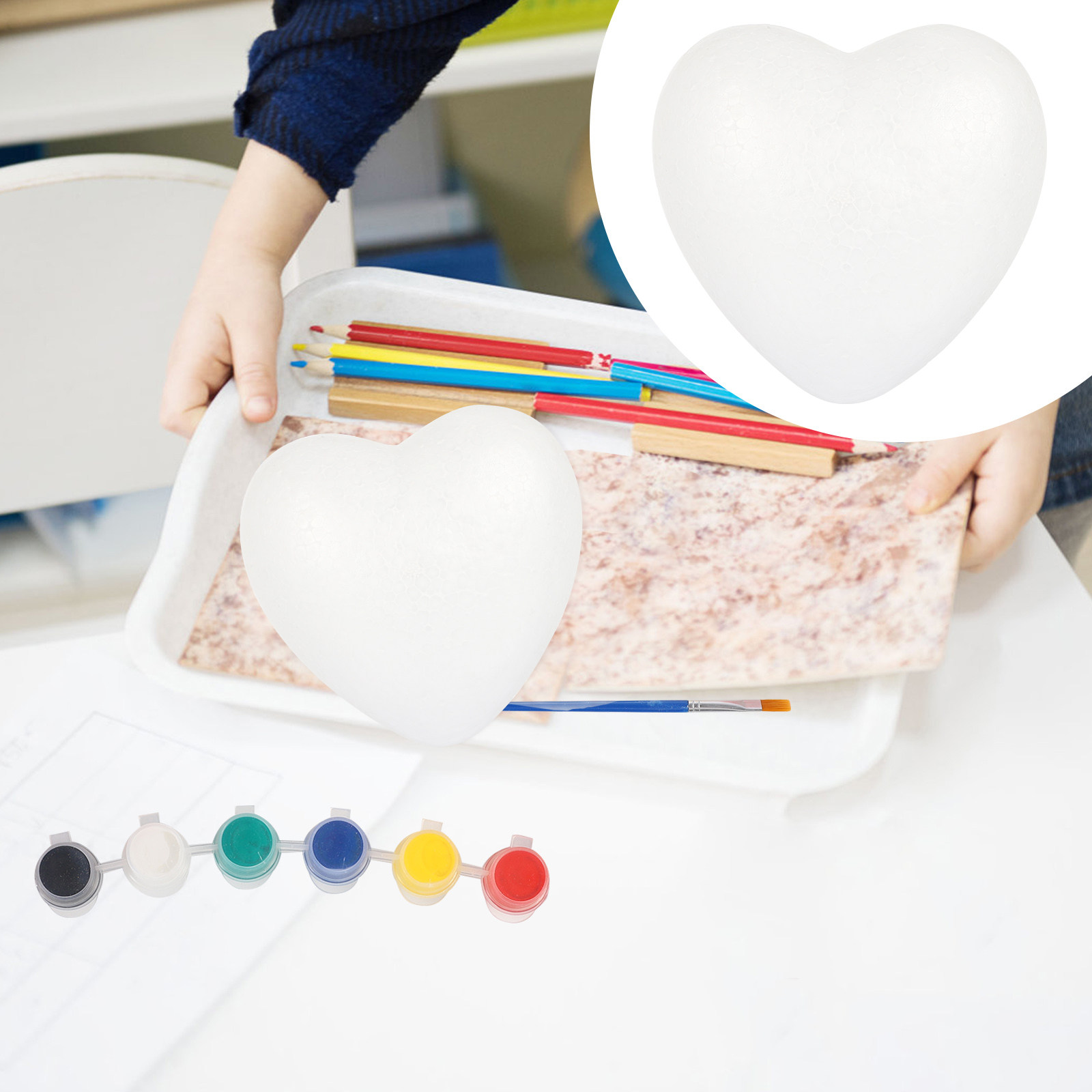 White Heart Craft Balls 15Cm P - Art Craft School recension och pris