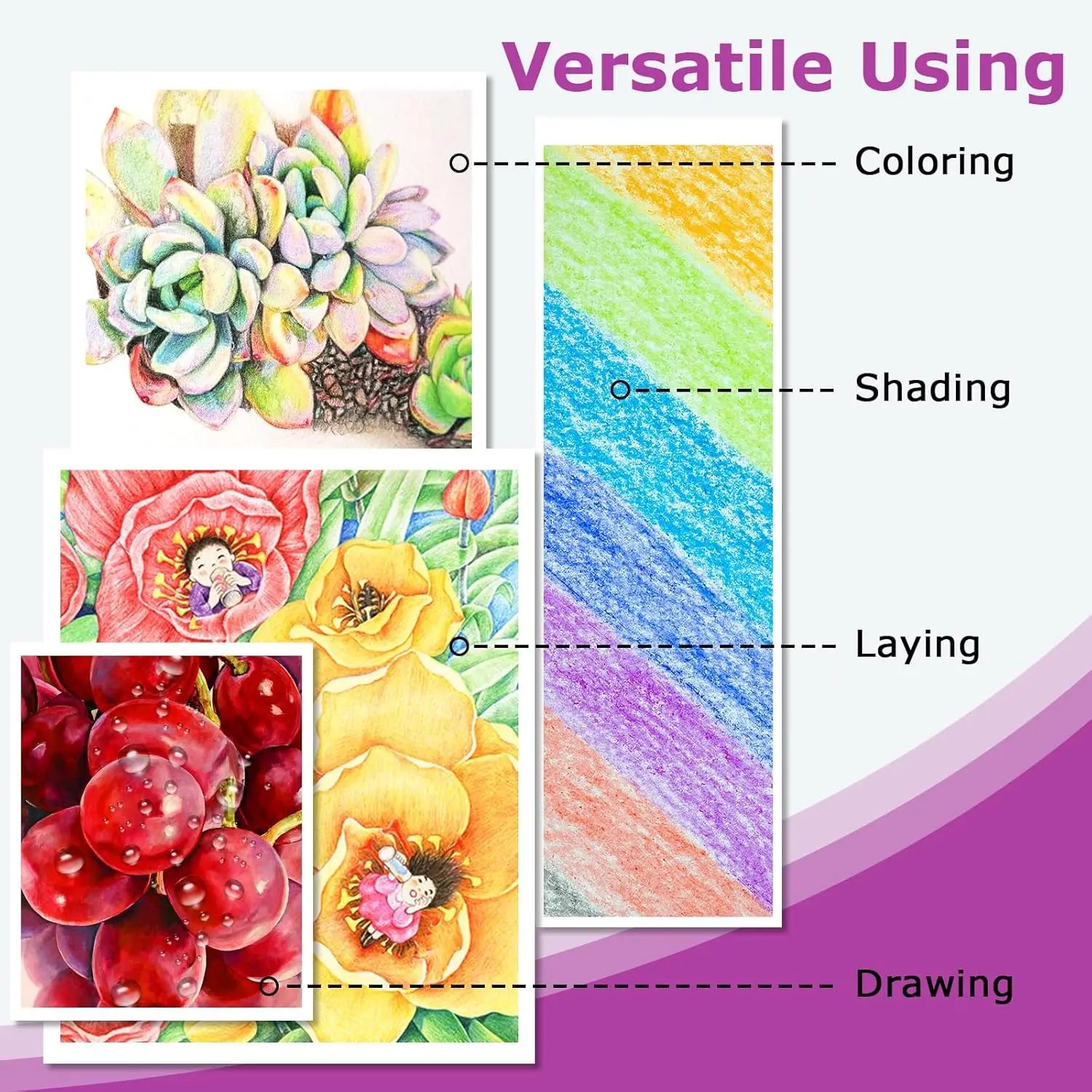 72 Vibrant Colored Pencils For - Colored Pencil Professional recension och pris