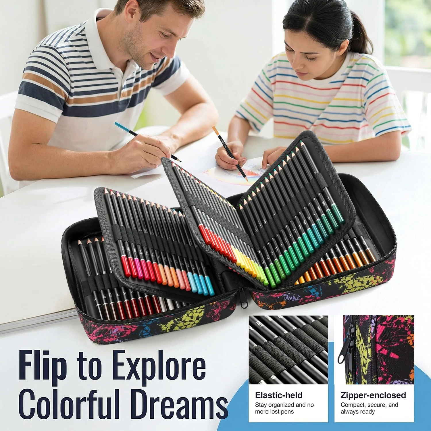 72/120 Colored Pencils Set wit - Colored Pencil Professional recension och pris