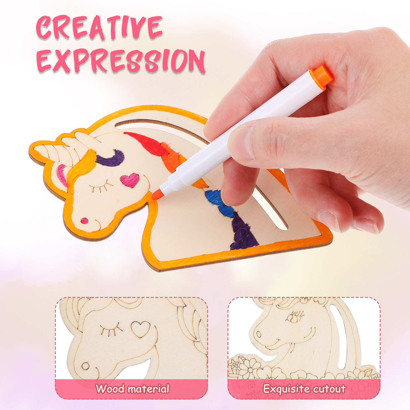 1Set Unicorn Coloring Kit Unpa - Art Craft Room recension och pris