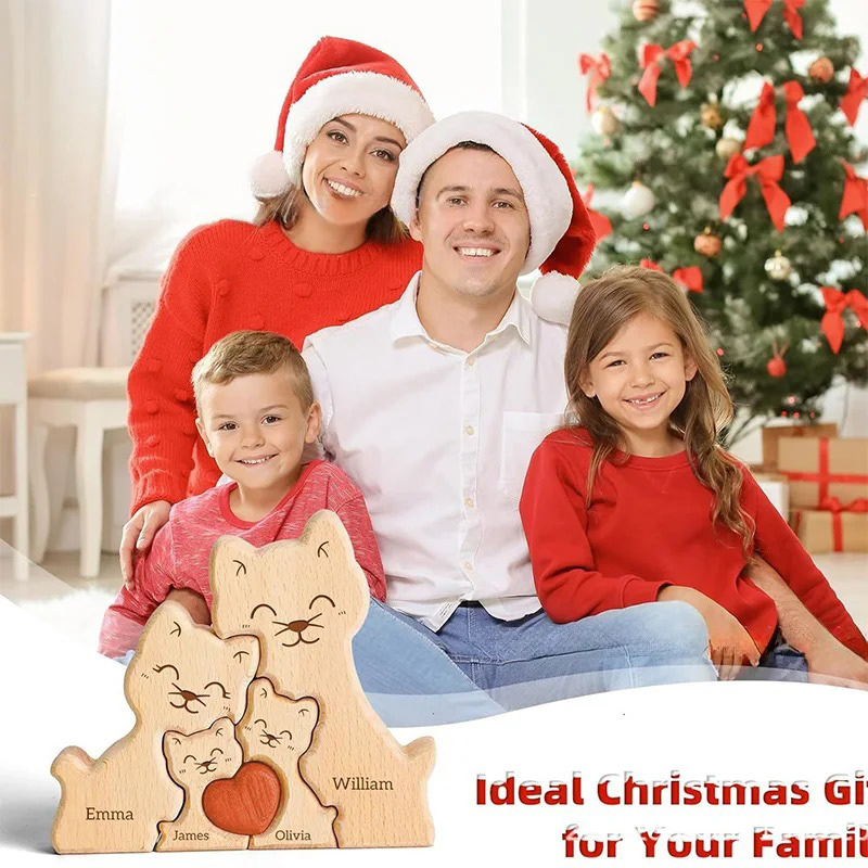 New Hot Selling Wooden Cute Ca - Art Craft Cat recension och pris