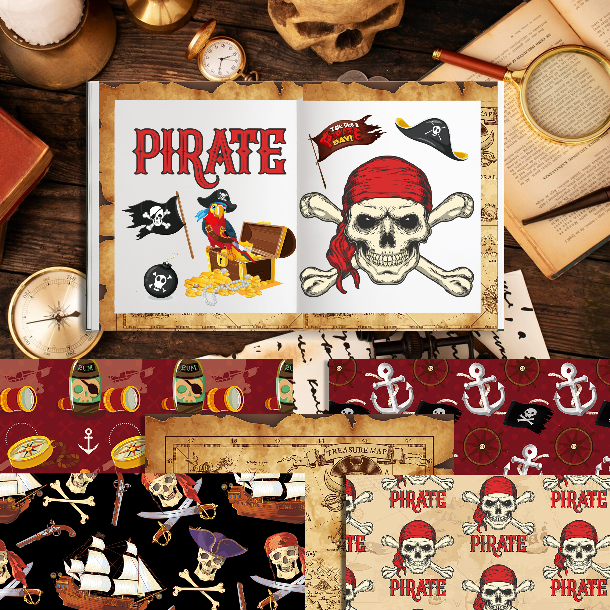24pcs European Pirate Theme DI - Art And Craft Photos recension och pris