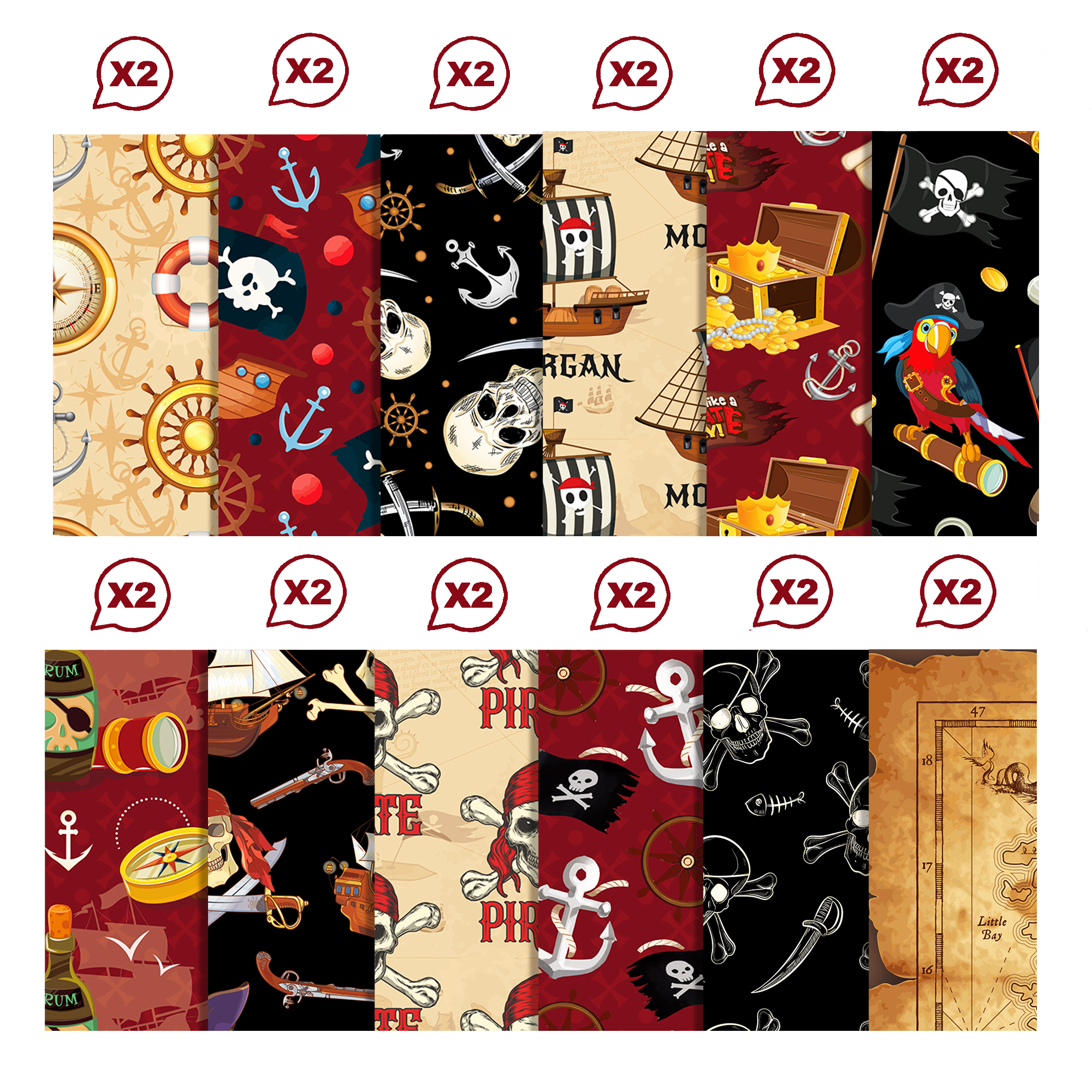 24pcs European Pirate Theme DI - Art And Craft Photos recension och pris