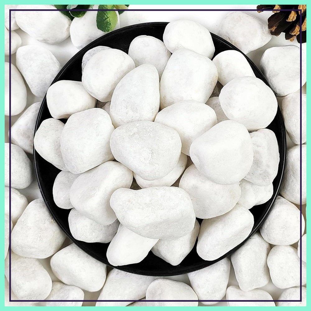 1-2 Inch White Pebbles for Ind - Art Craft Vase recension och pris