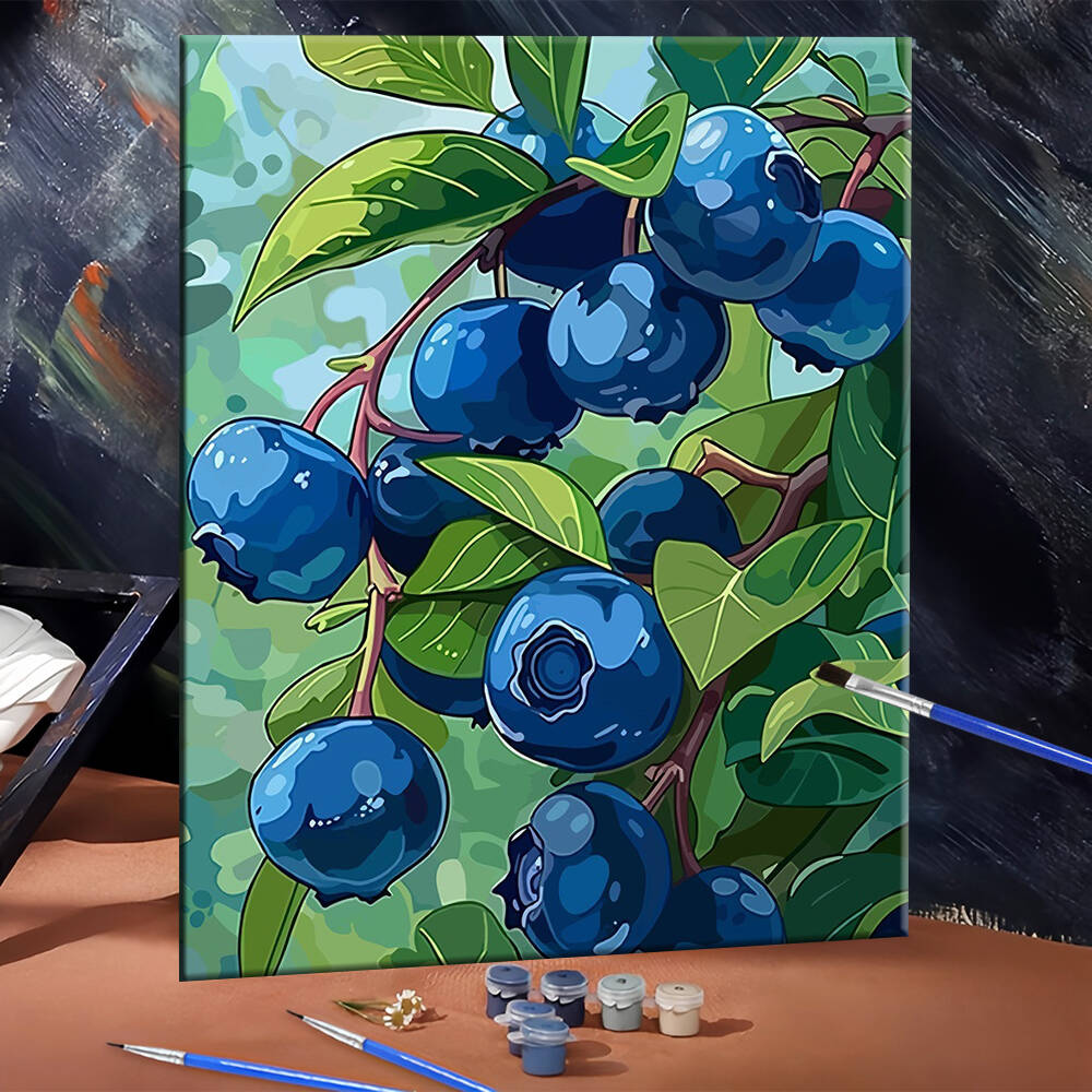 DIY Drawing By Numbers Blueber - Art Craft Room recension och pris