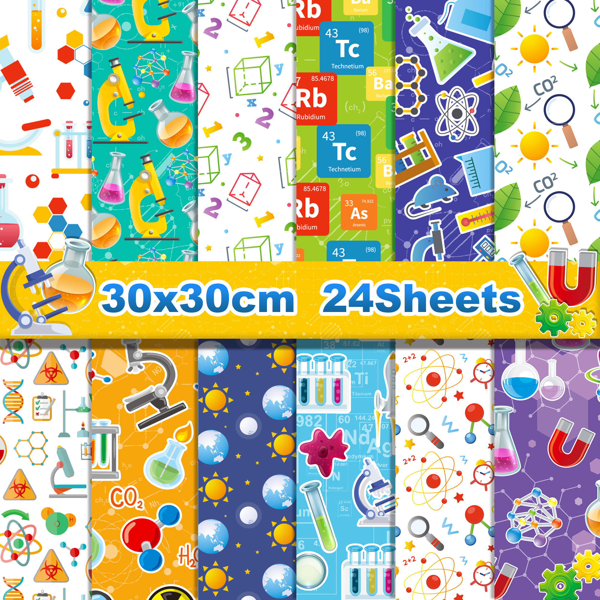 24pcs Science Scientist Scrapb - Art And Craft Photos recension och pris