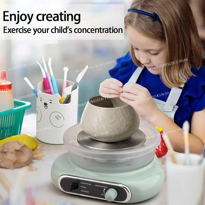 DIY Electric Mini Pottery Whee - Art Craft Kits For Kids recension och pris