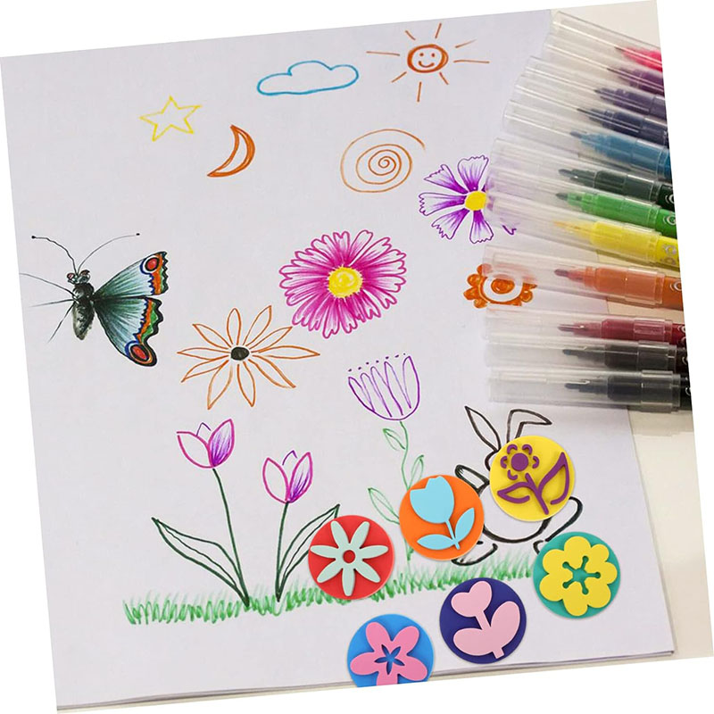 6Pcs/bag Foam Stamps for Paint - Art Craft 5 Year Old recension och pris