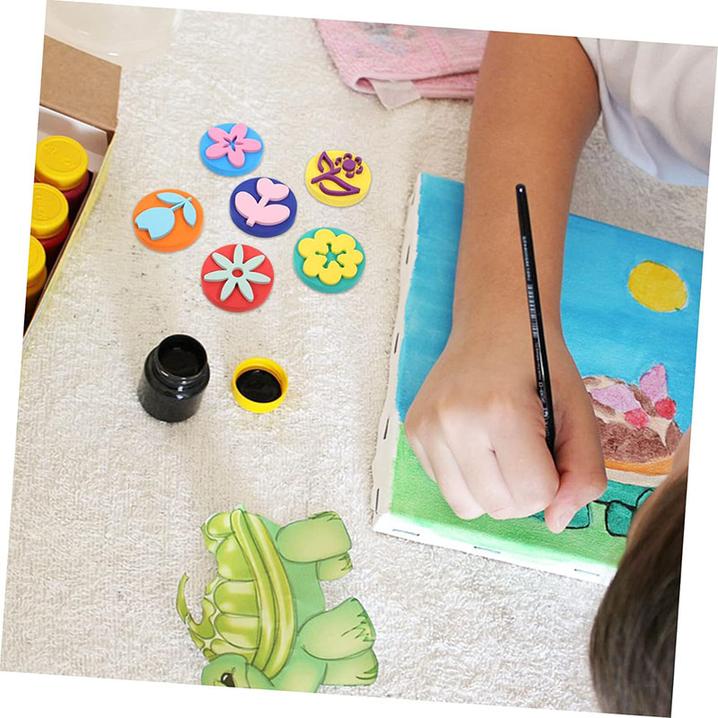 6Pcs/bag Foam Stamps for Paint - Art Craft 5 Year Old recension och pris