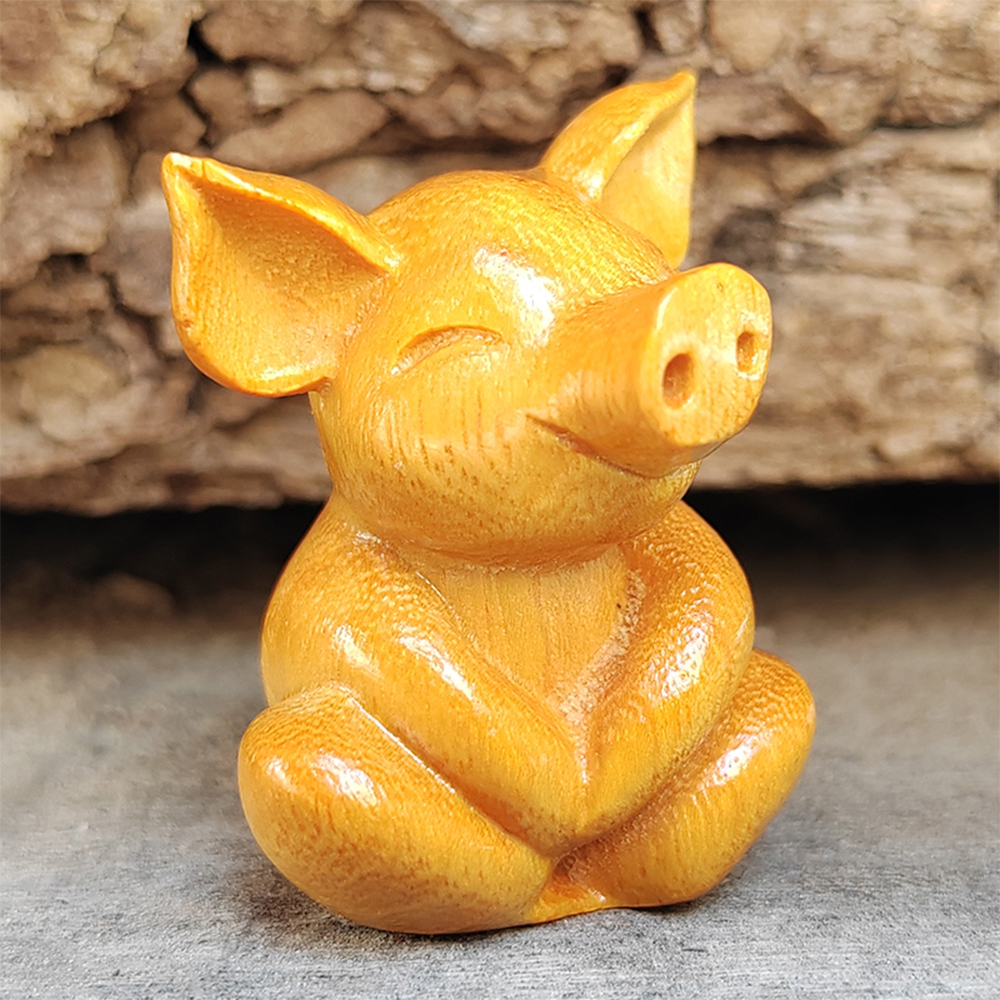 Wooden Carved Cartoon Cute Luc - Art Craft Room recension och pris