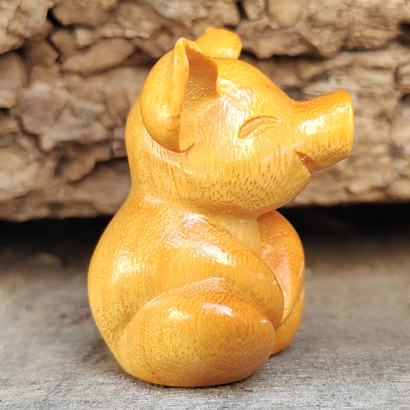 Wooden Carved Cartoon Cute Luc - Art Craft Room recension och pris