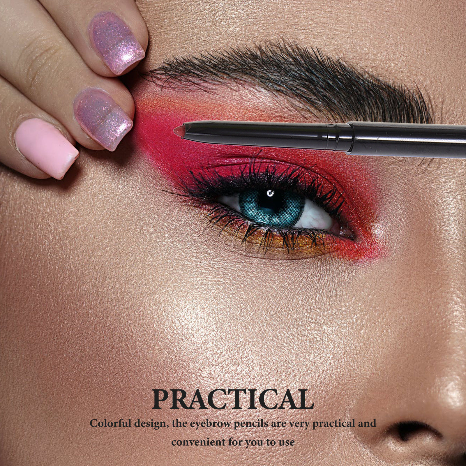 12Pcs Eyebrow Eyeliner Pencil  - Colored Pencil Professional recension och pris