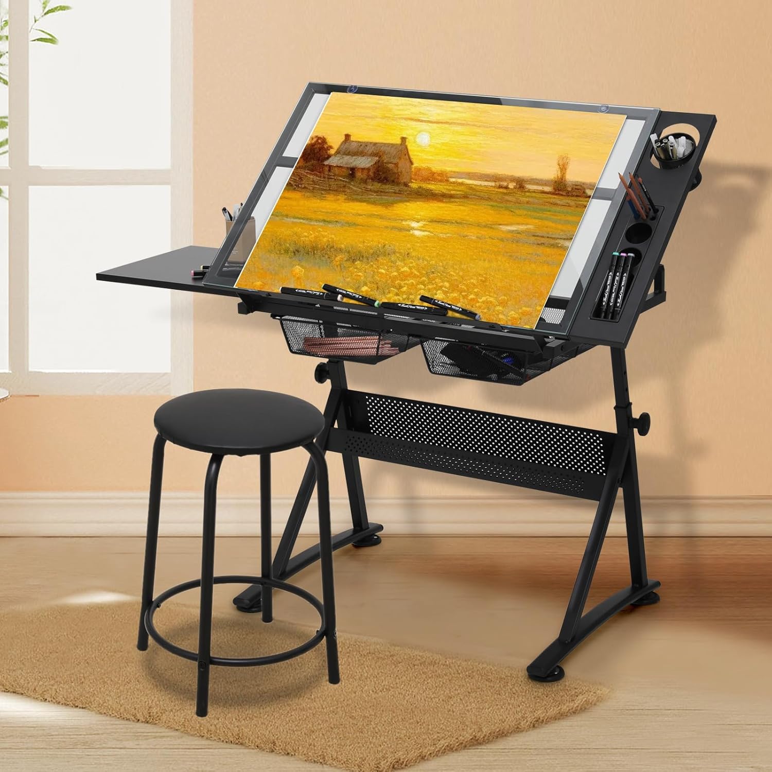 Drafting Table with Height Adj - Art & Craft Paper Origami recension och pris