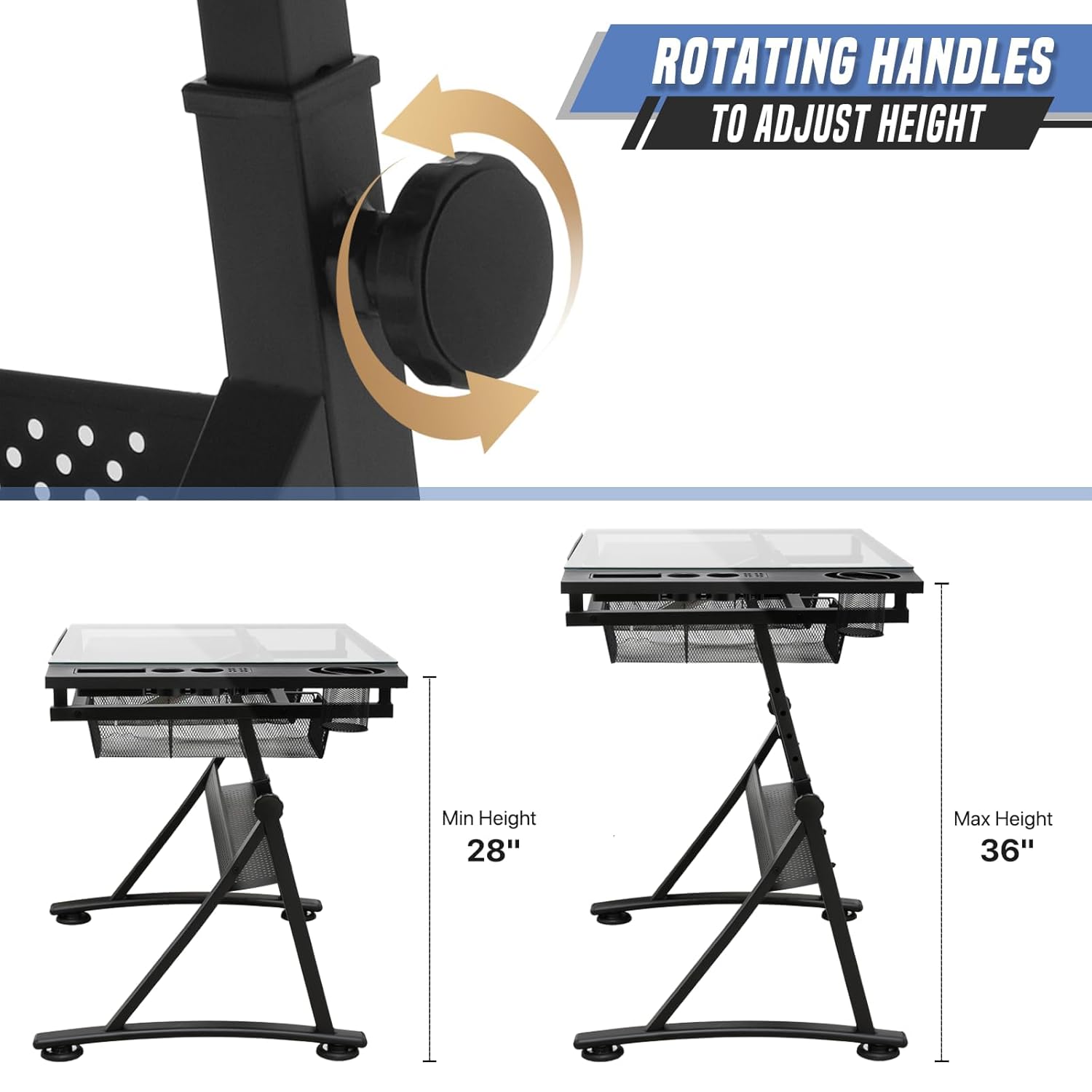 Drafting Table with Height Adj - Art & Craft Paper Origami recension och pris