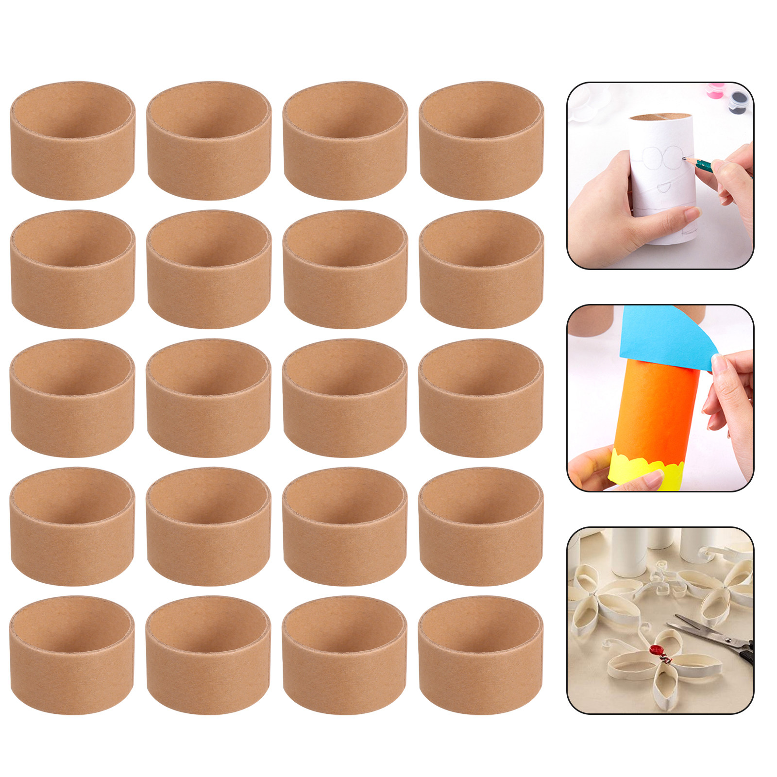 20Pcs DIY Craft Paper Rolls Br - Art Craft Paper recension och pris