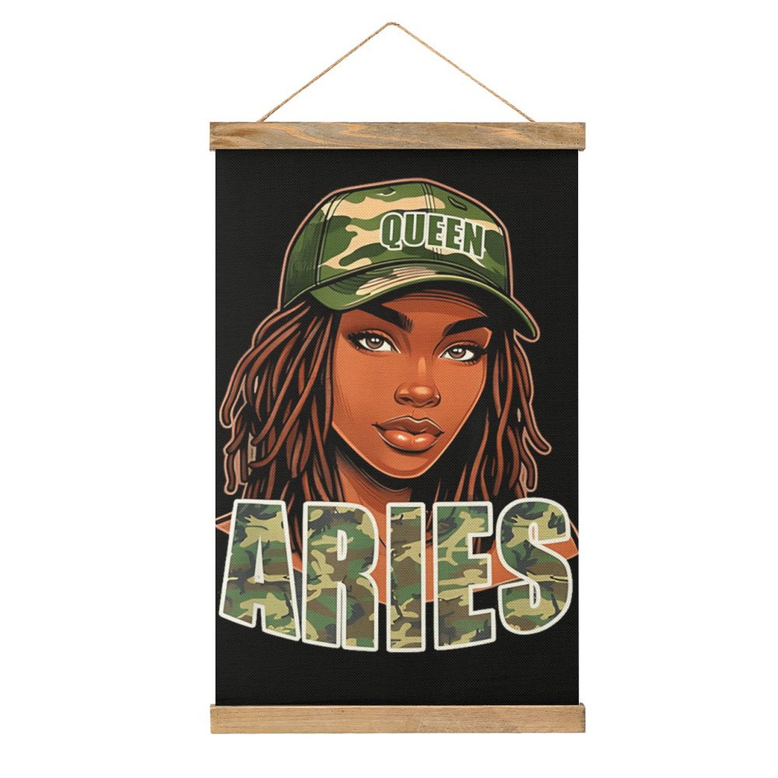 Aries Queen Camo Art Draw Bedr - Queen Art Craft recension och pris