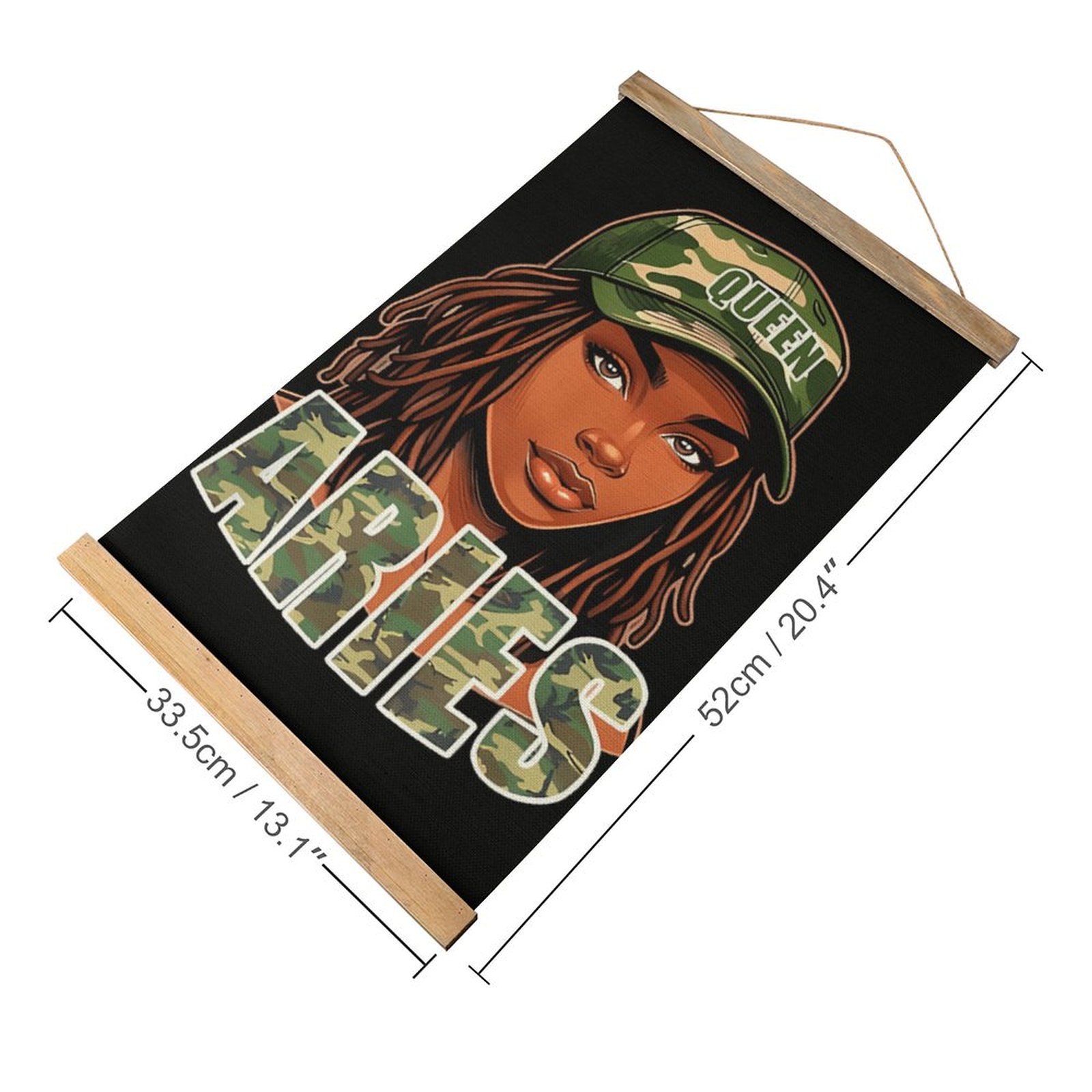 Aries Queen Camo Art Draw Bedr - Queen Art Craft recension och pris