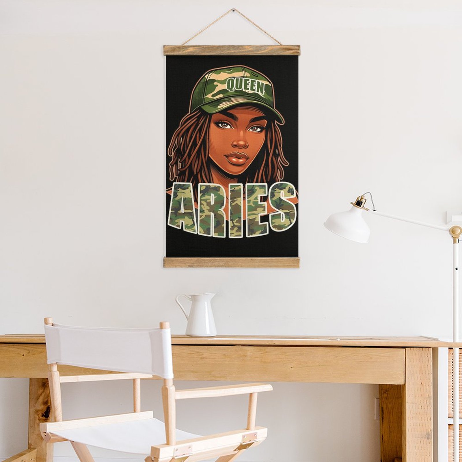 Aries Queen Camo Art Draw Bedr - Queen Art Craft recension och pris