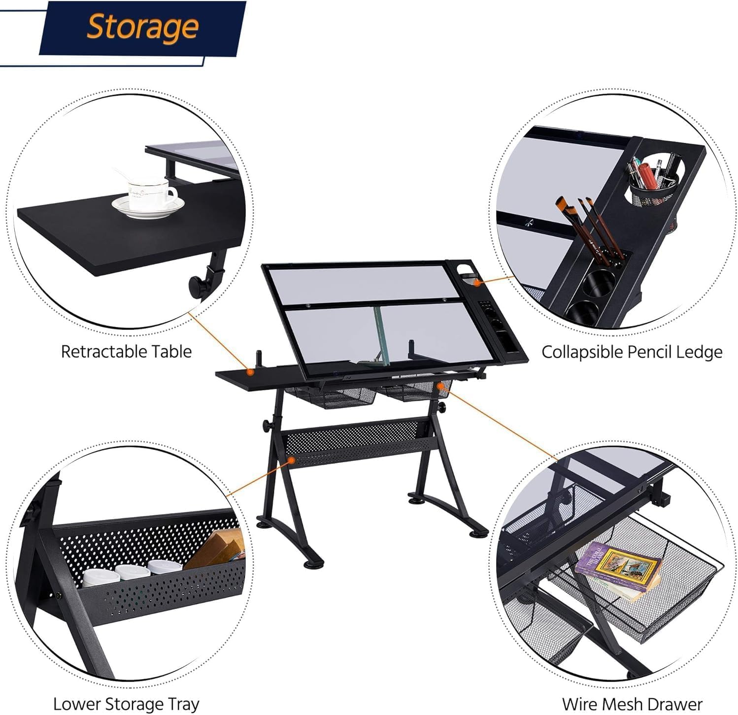 Table w/Stool, Height Adjustab - Art & Craft Paper Origami recension och pris