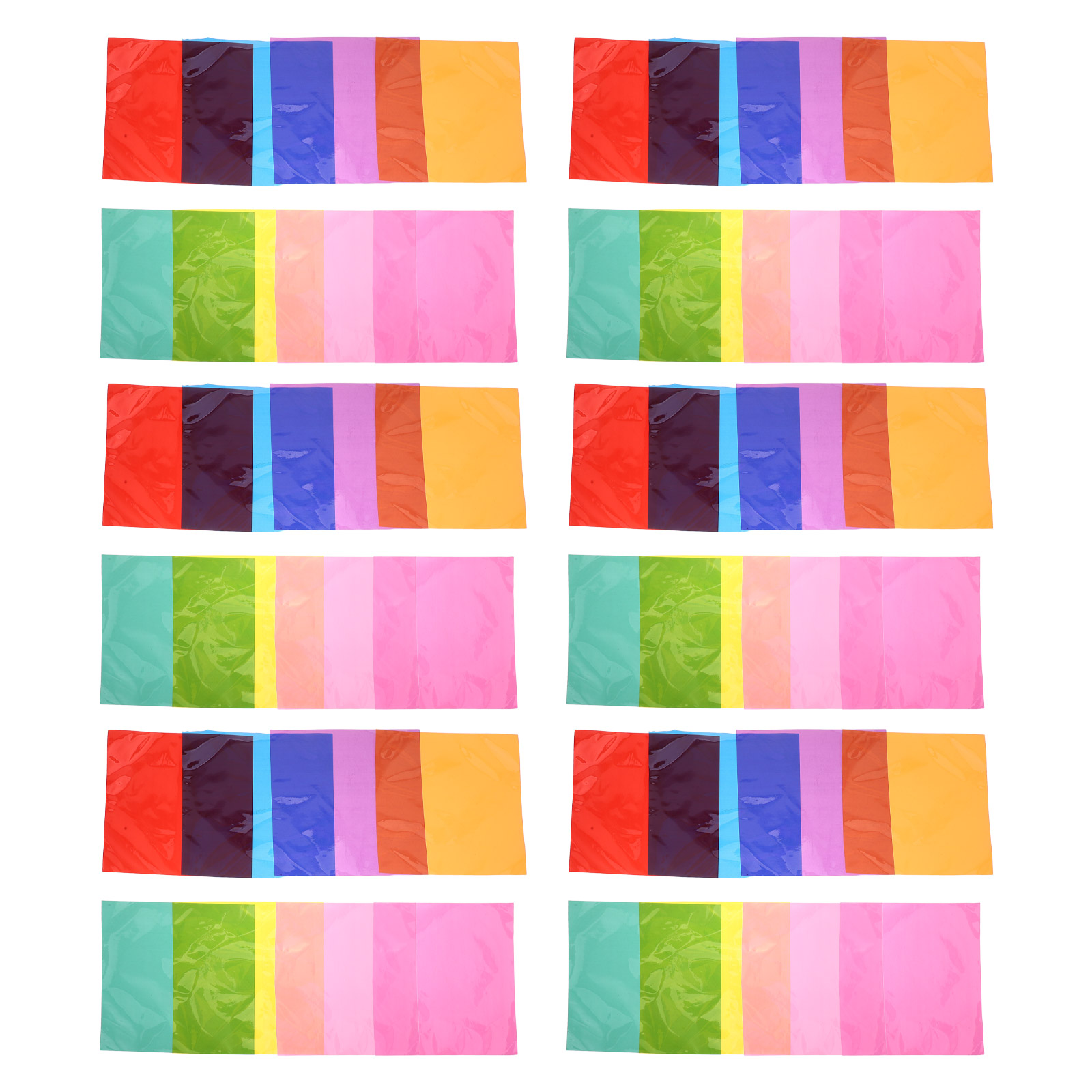 90Pcs Multi Colored Cellophane - Art Craft Paper recension och pris