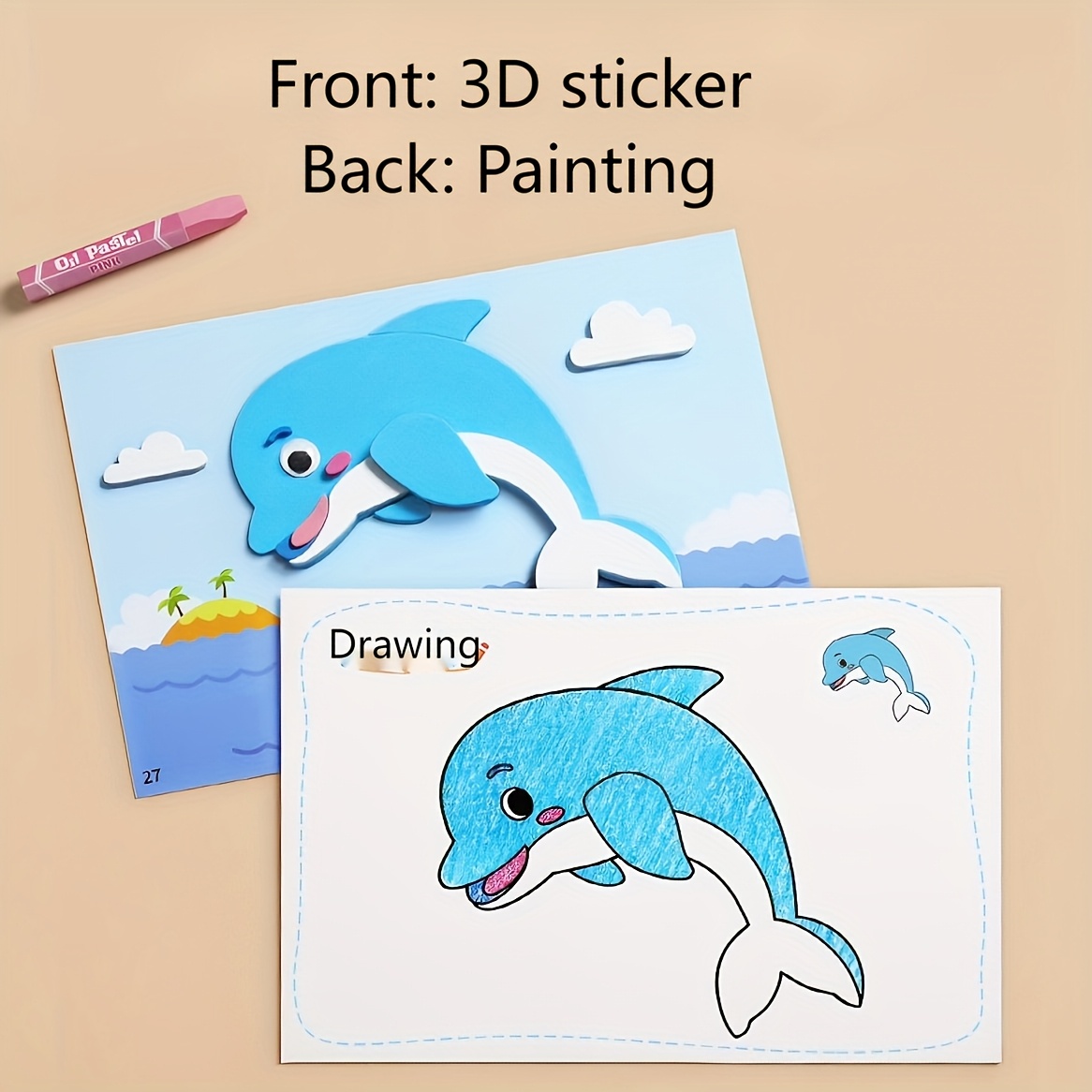 3D Stickers for Kids, Disposab - Art Craft Kits For Kids recension och pris