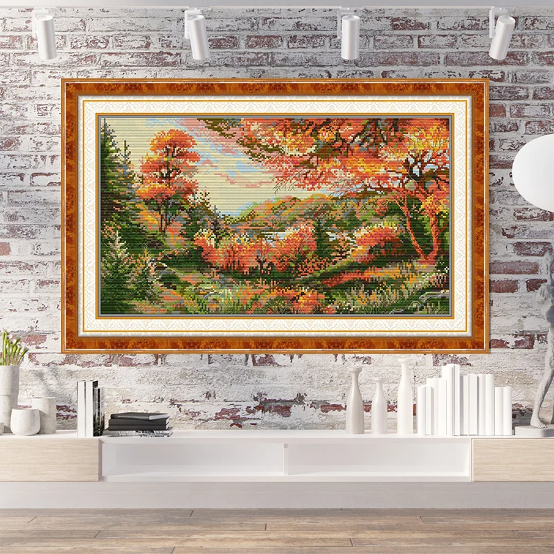 Autumn Scenery Pattern Cross S - Art And Craft Autumn recension och pris