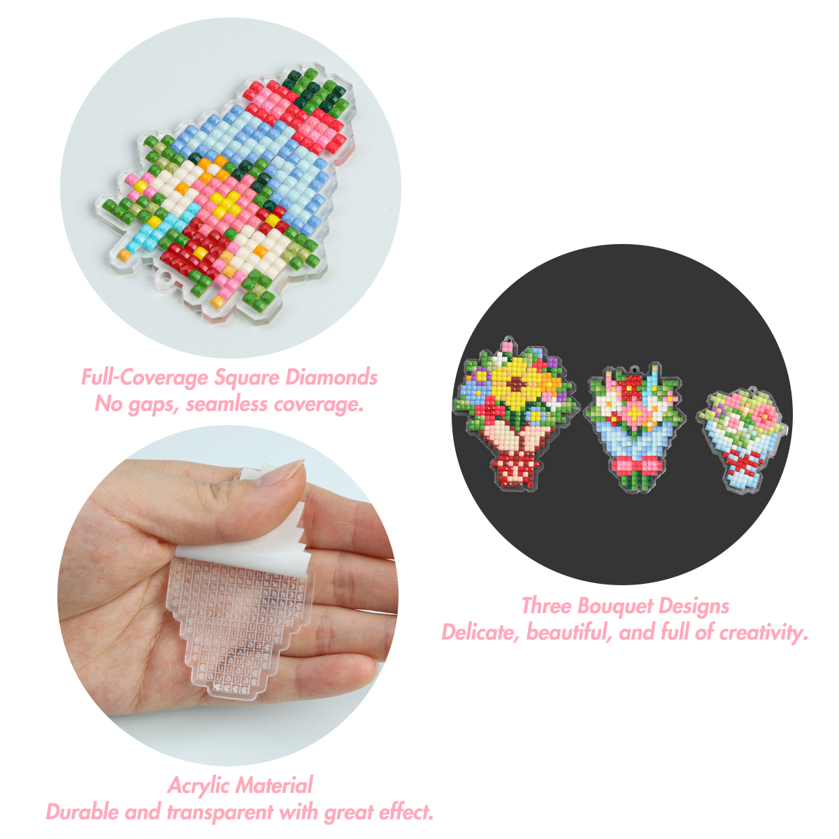 FOREVER YOUNG 3PCS Bouquet Acr - Art Craft Kits For Kids recension och pris