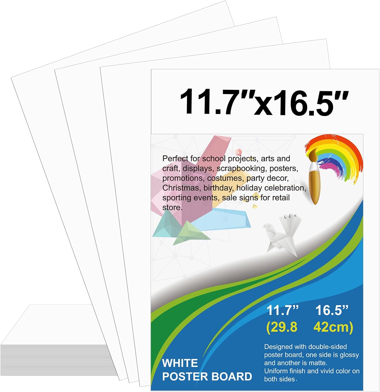 25 Pack White Poster Board 11. - Art Craft School recension och pris