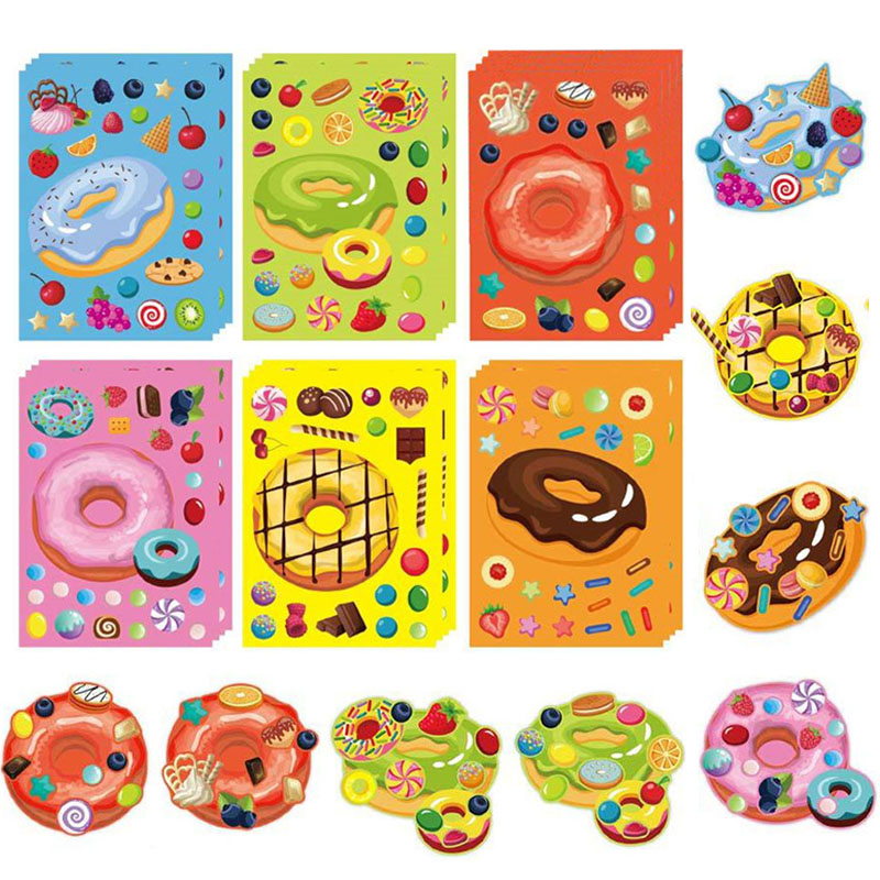 Make a Face Donut Stickers for - Art Craft 5 Year Old recension och pris