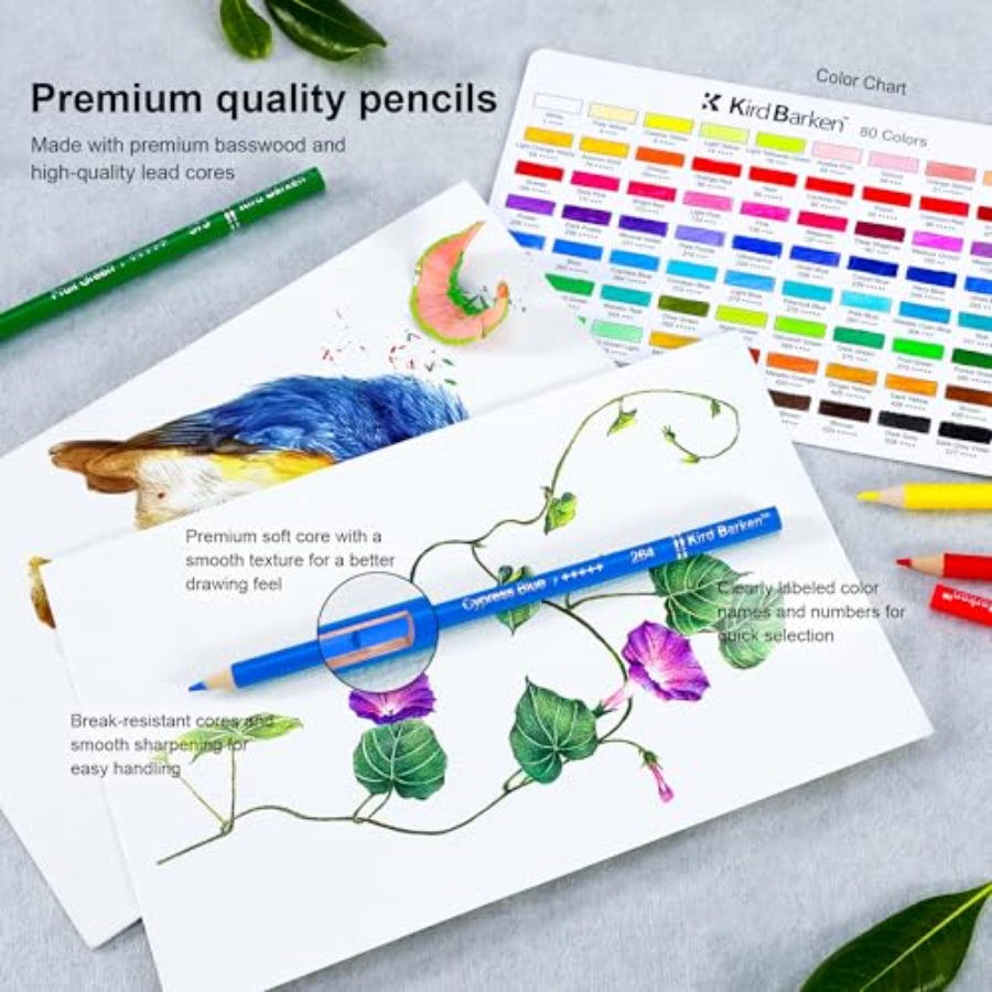 80 Colored Pencils Professiona - Colored Pencil Professional recension och pris