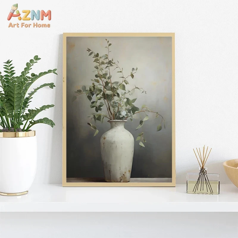 AZNM Vintage Flower Vase Canva - Art Craft Vase recension och pris